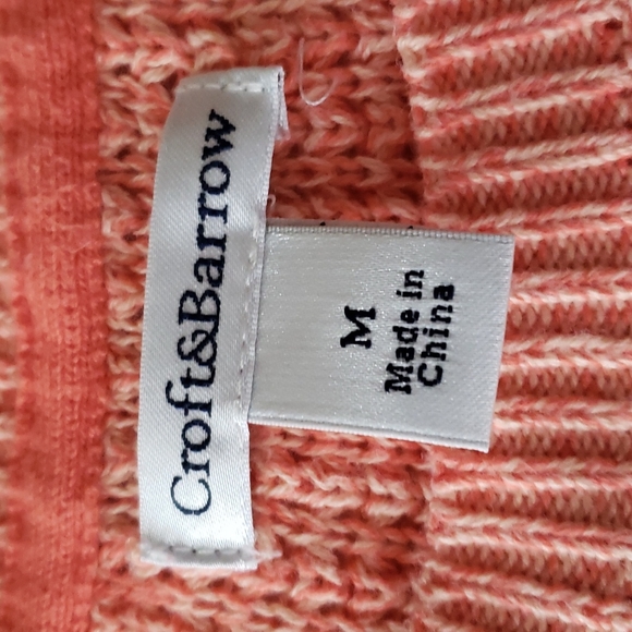 Croft&Barrow sweater 3/4 sleeves Size M - Picture 3 of 8